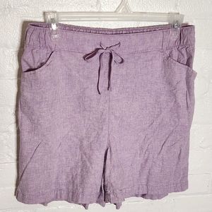 Lane Bryant Linen Blend Shorts NWT